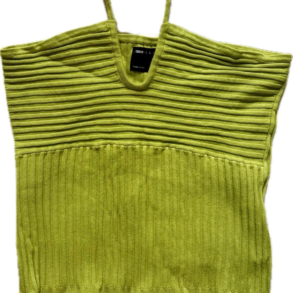 ASOS DESIGN • Knitted Ribbed Halter Neck - Picture 6 of 7